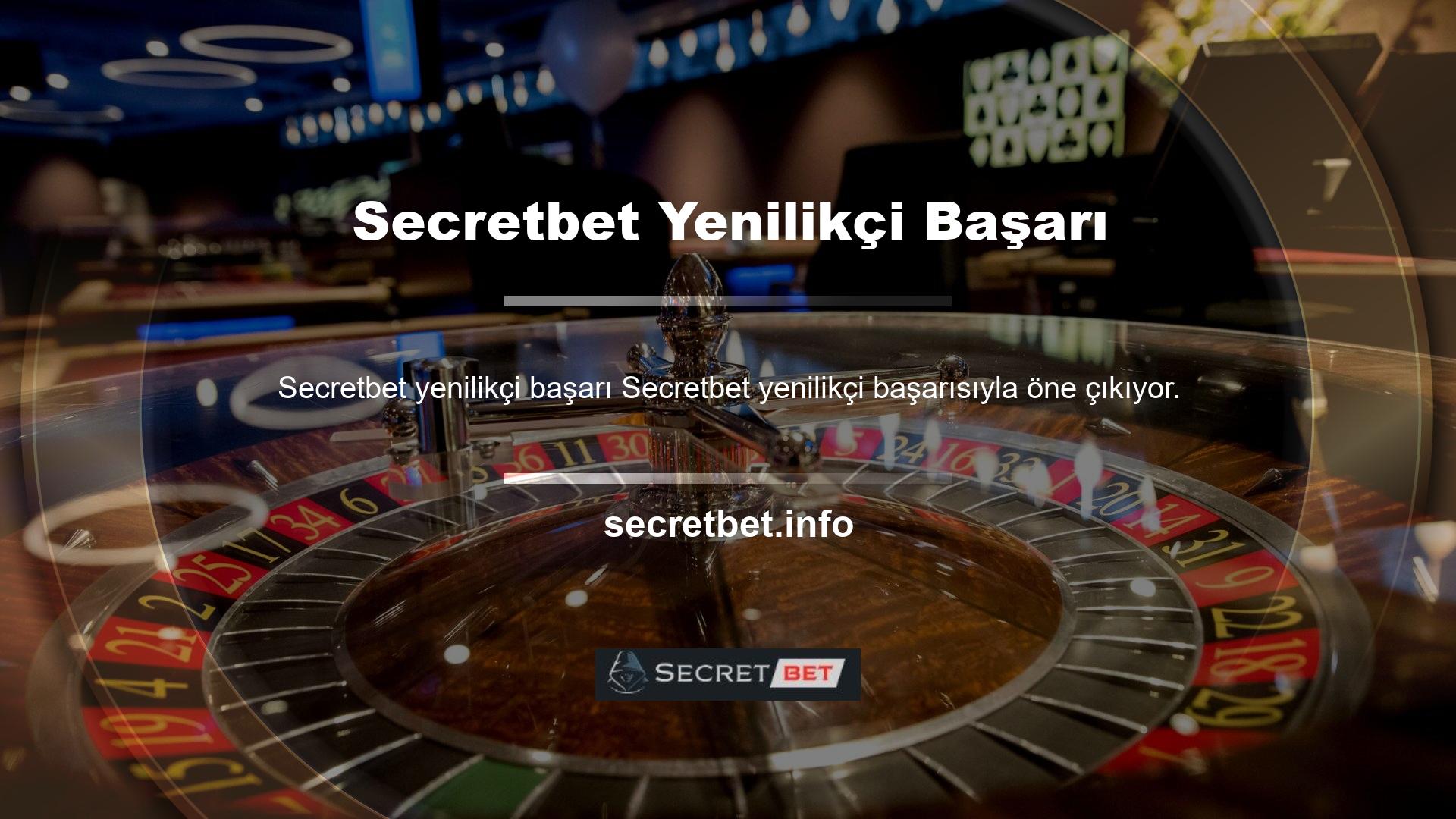 Secretbet müşterilerini mutlu etmek için her zaman yeni ve heyecan verici fikirler ortaya koyan bir oyun şirketidir